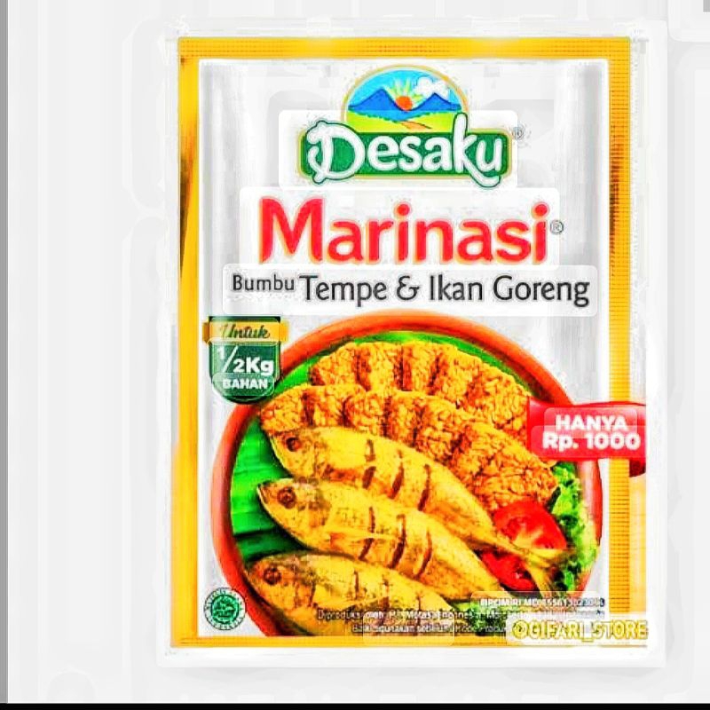 

MARINASI DESAKU BUMBU TEMPE, AYAM &IKAN DI JUAL PER 5 RENCENG /60 SASET espayed 06-06-2027