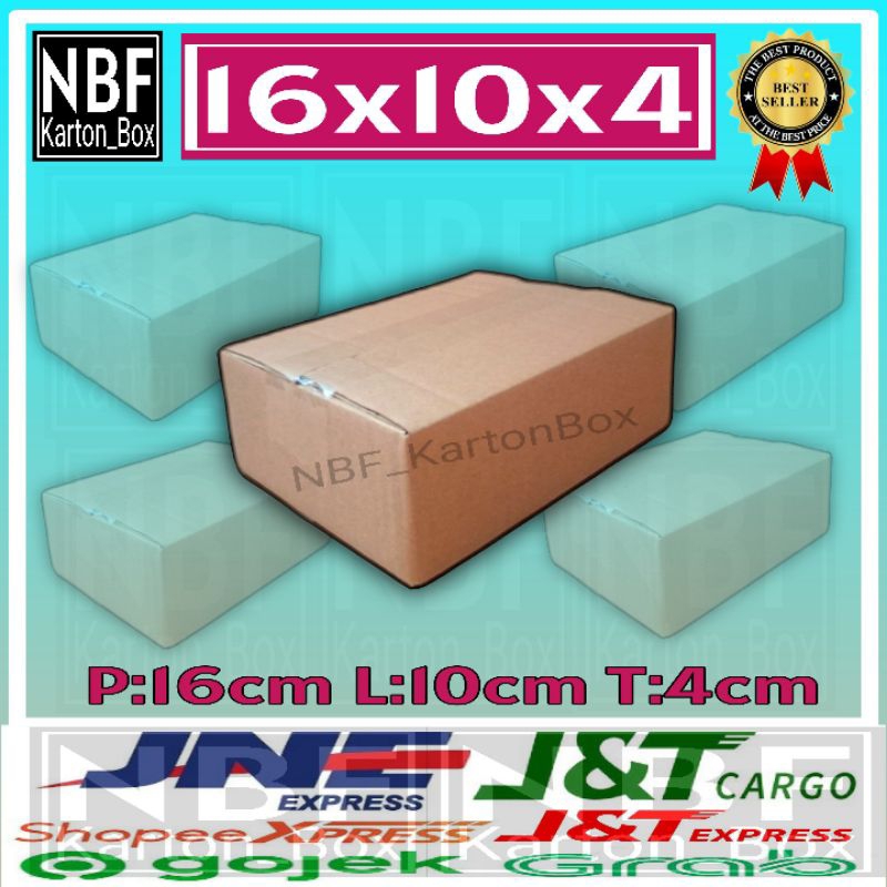 

KartonBox 16x10x4 cm, Kardus Packing Serbaguna, Pembungkus Paket dll