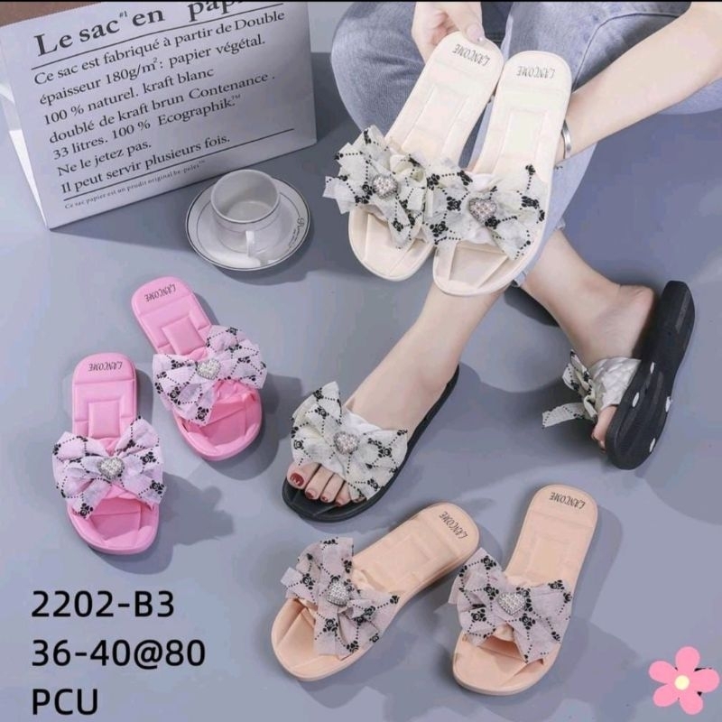 SANDAL FLAT BALANCE PITA KACA TIPIS