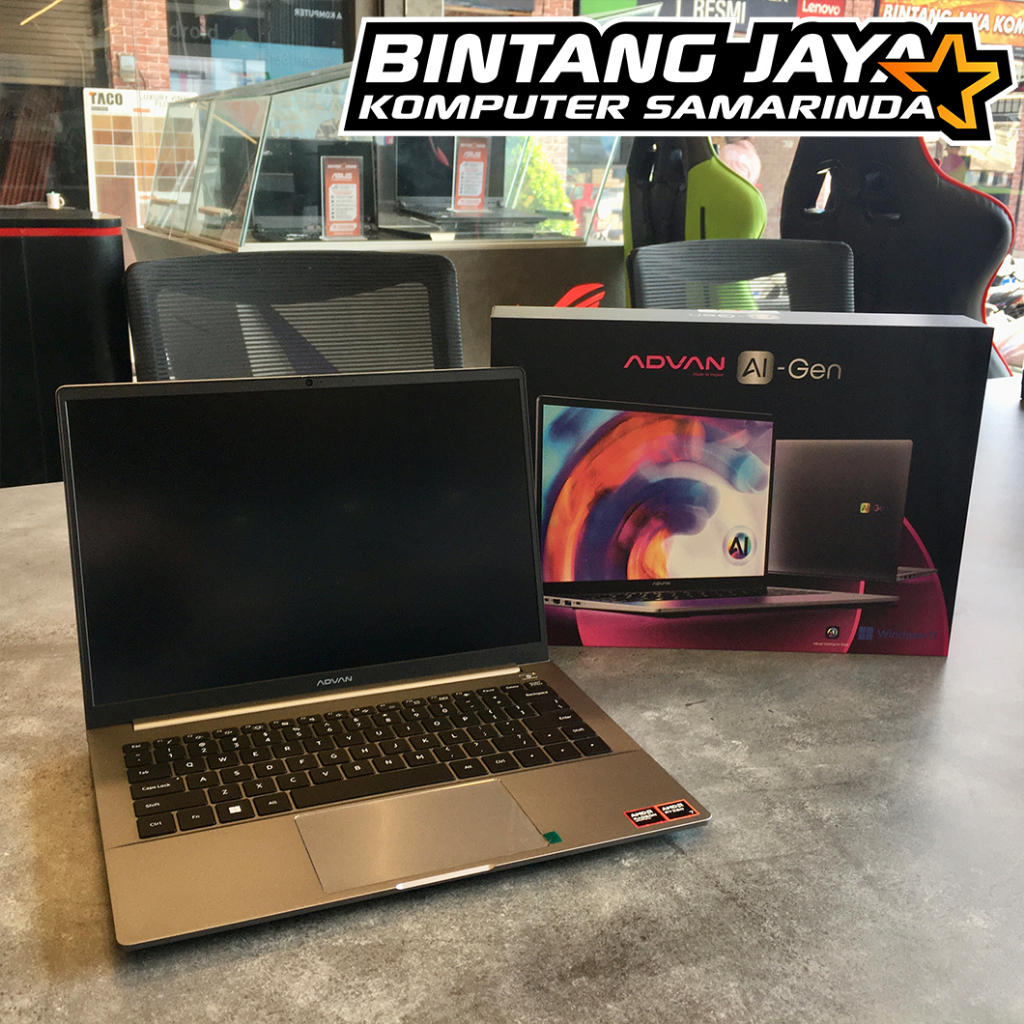 Advan AI Gen/Ryzen 7-8845HS/16GB/512GB SSD/14″ FHD IPS/Win 11 Home