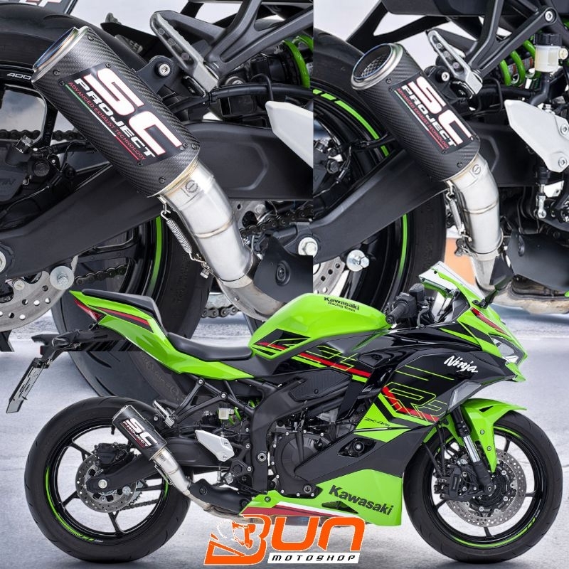 SC PROJECT CRT CARBON TITANIUM SLIP ON ORIGINAL NEW ZX25R ZX25RR ZX4RR