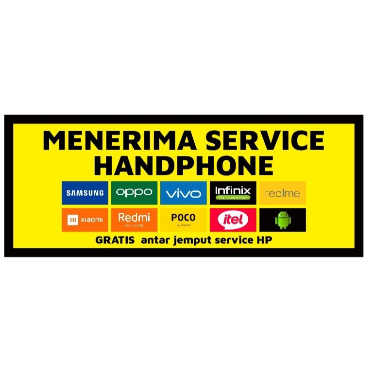 

STIKER VINYL MENERIMA SERVICE HANDPHONE