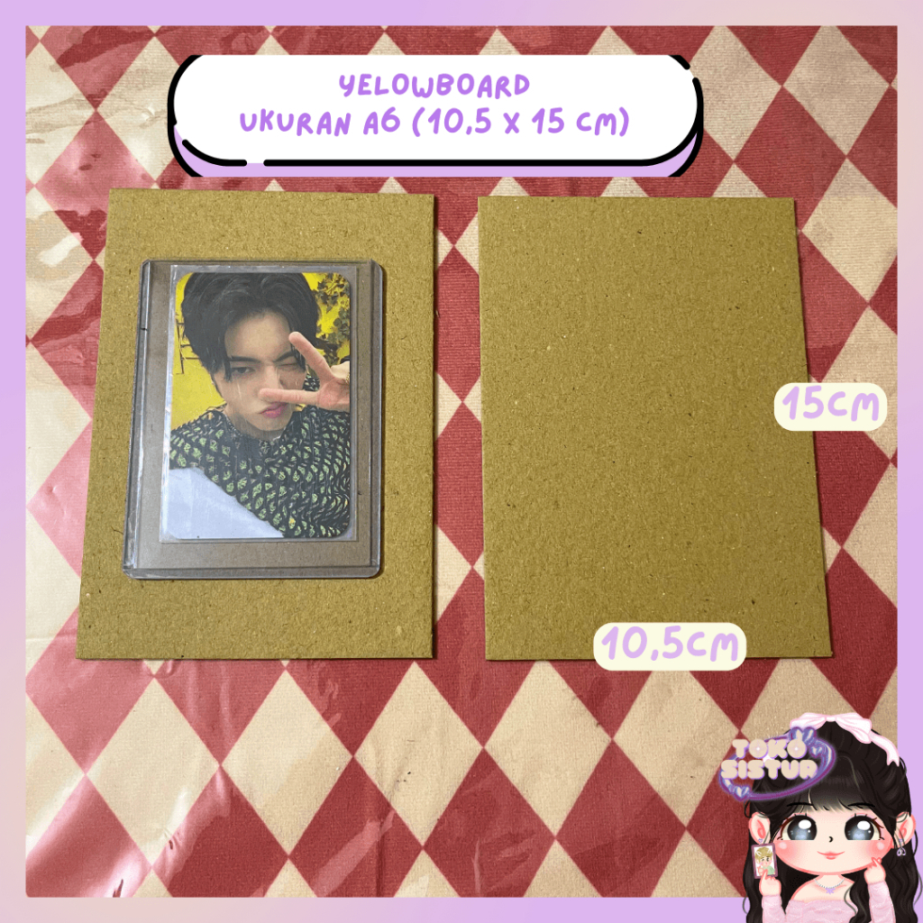 

[TS] SEPASANG YELLOW BOARD A6 (10,5 x 15 cm) TEBAL N0.30 BOARD PACKING PHOTOCARD MURAH TERMURAH PC KPOP LOMOCARD