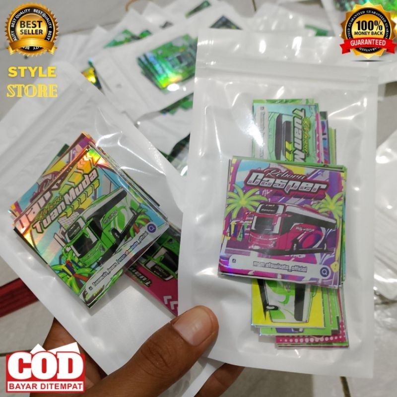 

Stiker Bus Basuri Asli Hologram Waterproof