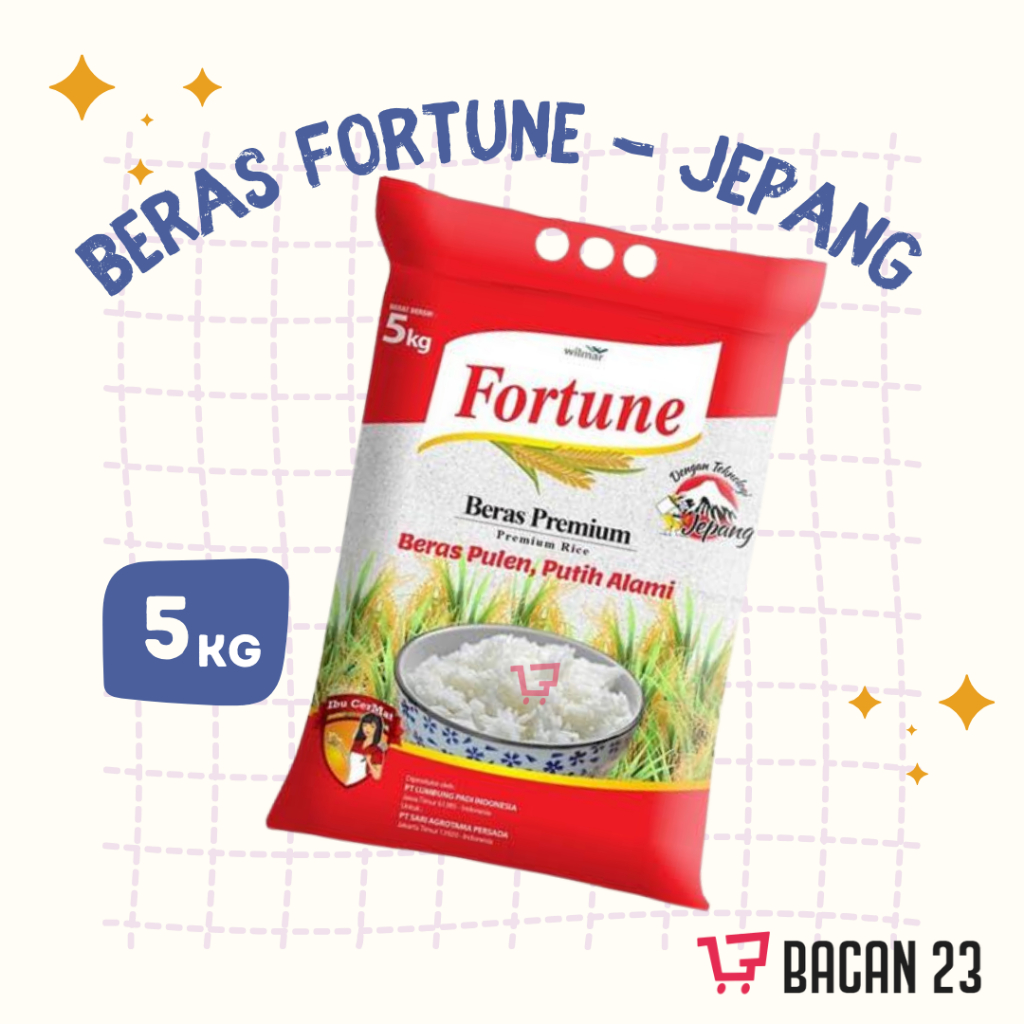 

Beras Premium Fortune (5 kg) Beras Putih Beras Pulen