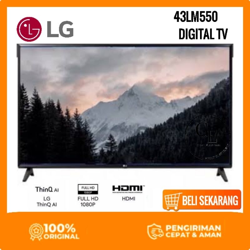 LED TV LG 43 inch 43LM550 PTA DIGITAL FHD LAYAR IPS NEW