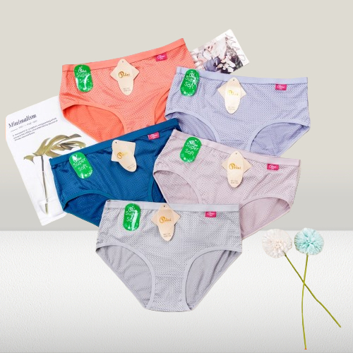 1 LUSINAN | Celana Dalam Polini Pori Perempuan Cutting Midi - CD Katun Lembut Polini 1381