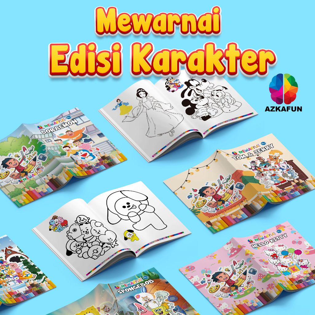 

Buku mewarnai karakter - coloring book caracter