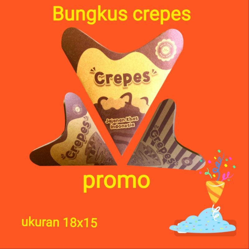 

Bungkus crepes/Kertas crepes 18x15cm murah 1warna