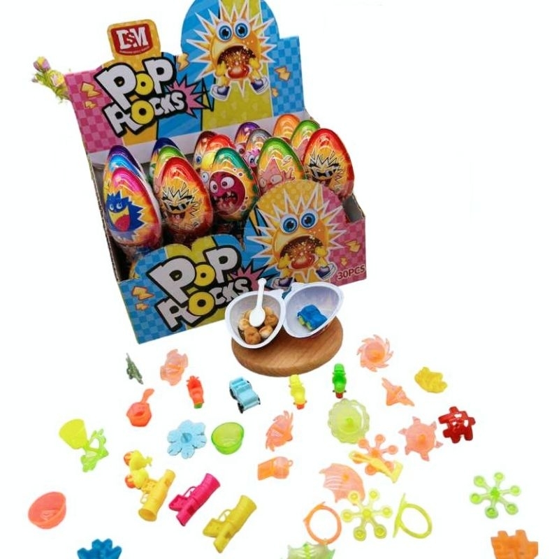 

DSM Coklat Compound Telur Pop Rock Mainan Isi 30 Pcs