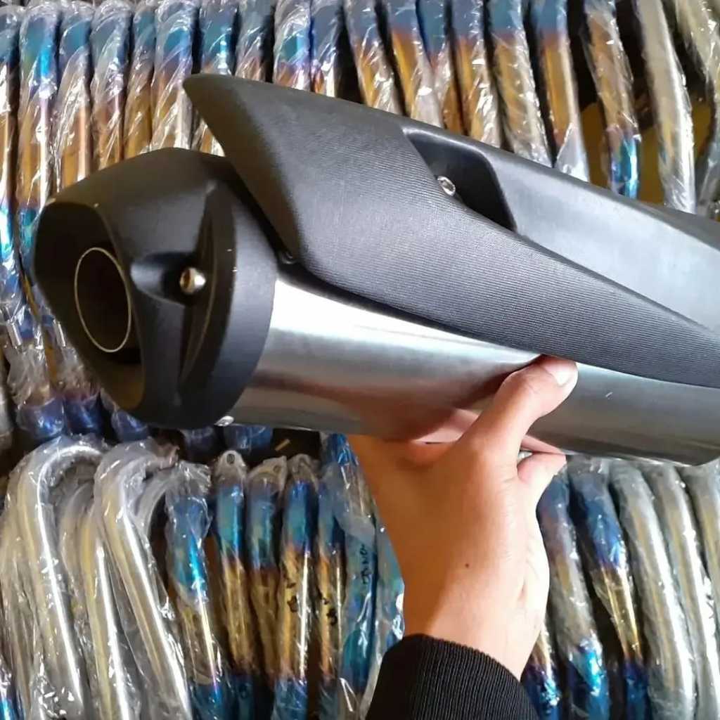 Knalpot copy ROB 1 copy RCB suara ngebas  untuk mx new mx old mx king sonic supra gtr fu dll