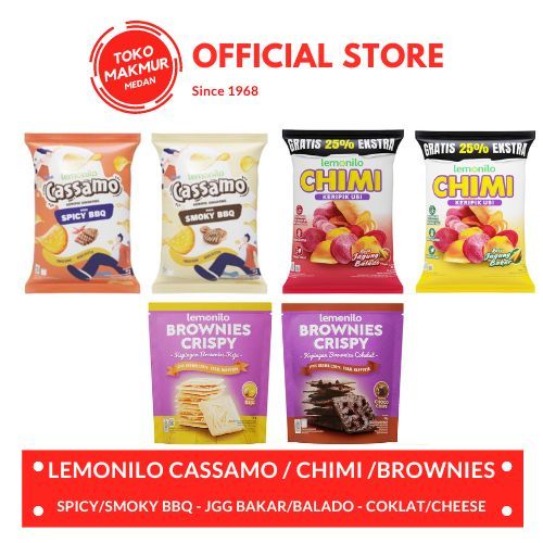 

LEMONILO CASSAMO KERIPIK SINGKONG / CHIMI KERIPIK UBI / BROWNIES CRISPY - SNACK DIET