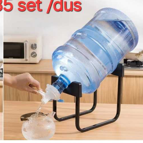 Limited Tatakan Galon+Kran (Kaki Baja) / Rak Galon Manual + Kran