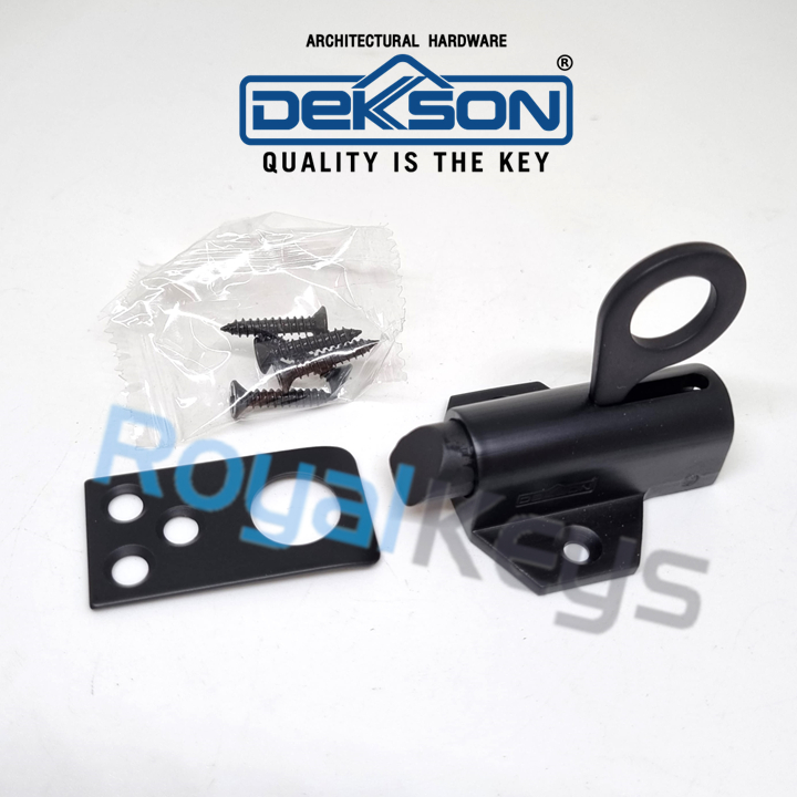 Spring Knip Dekson Dekkson SK 018 BR Hitam Kunci Jendela Kayu Grendel