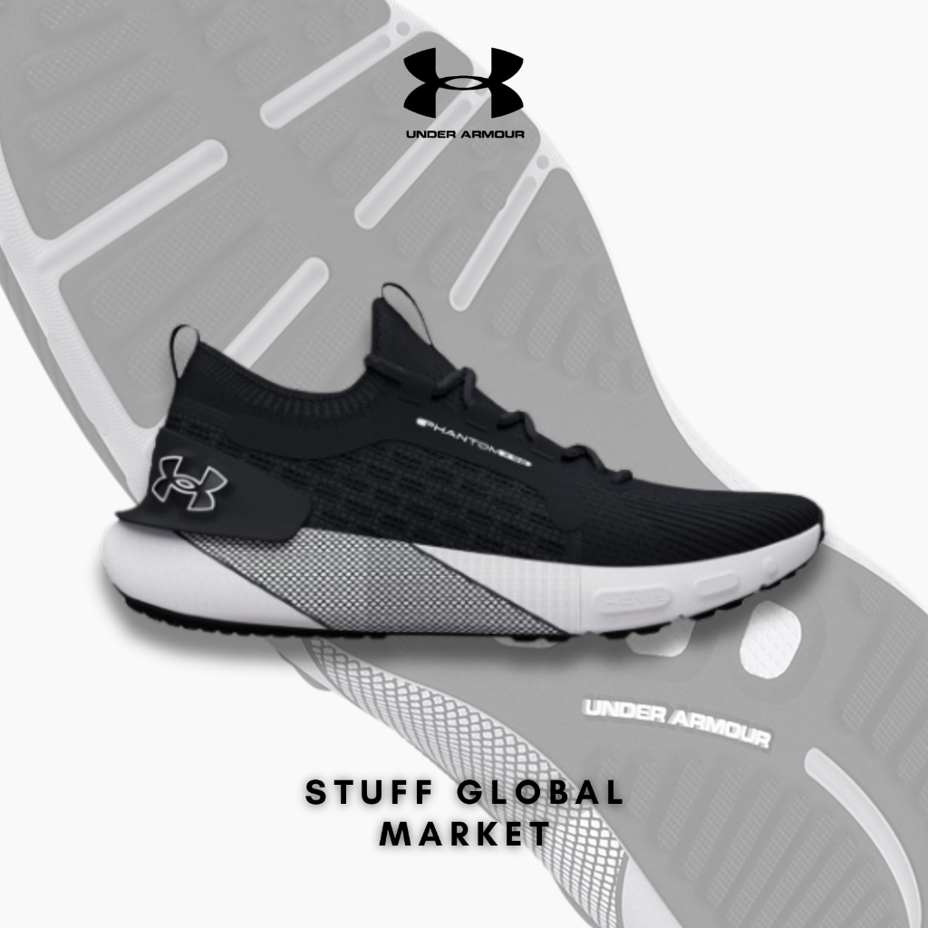 Under Armour HOVR Phantom 3 SE Mens Running Shoes - Black White