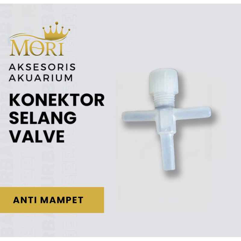 MORI Kran model + T kran udara aerator aquarium aquascape / kran 2 arus