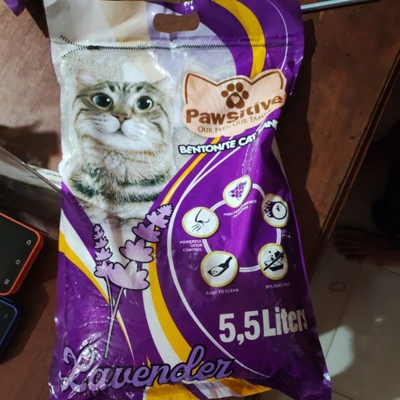 pawsitive 5,5L pasir kucing