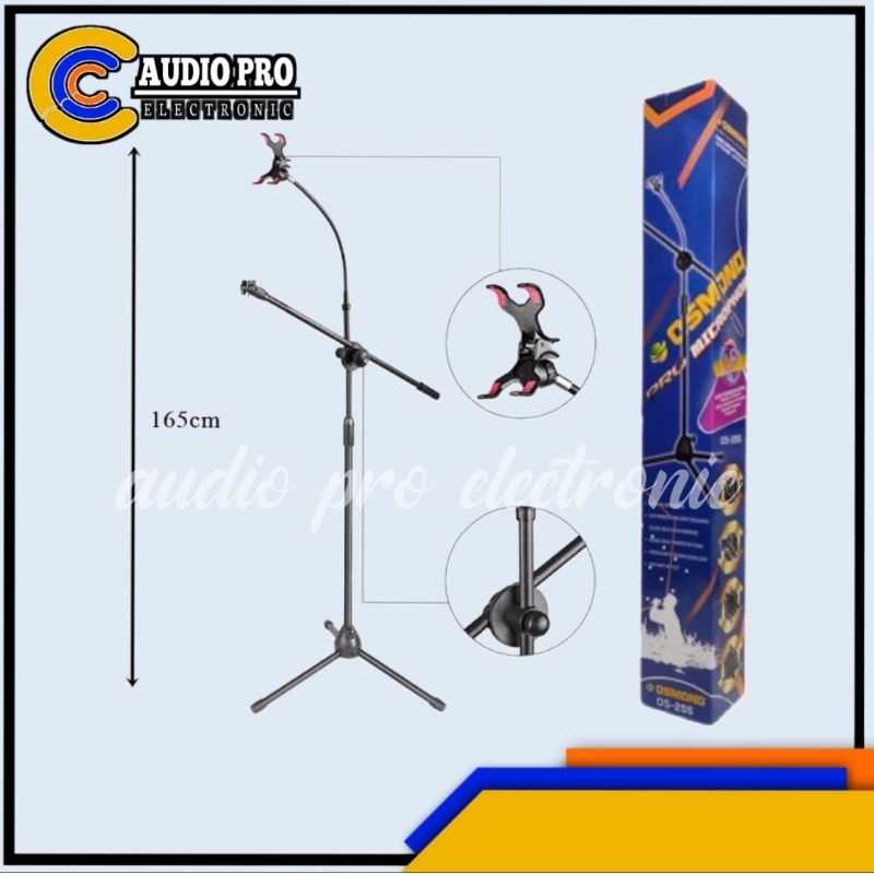 STAND MIC PANJANG + HOLDER HP OSMOND OS-255