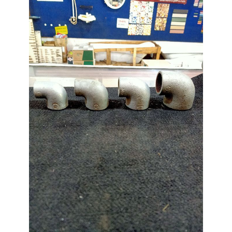 Reducer elbow galvanis / Verlop knie besi 1"x1 1/2"