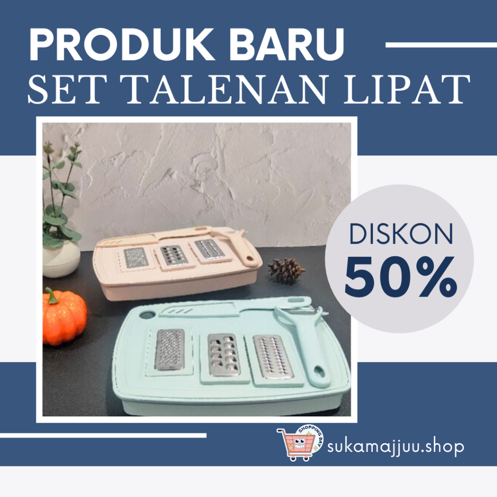 PROMO TERBAIK|Pisau Set + Parutan Serbaguna Multifungsi Talenan Baskom Pengupas Pisau Buah|SET TALEN