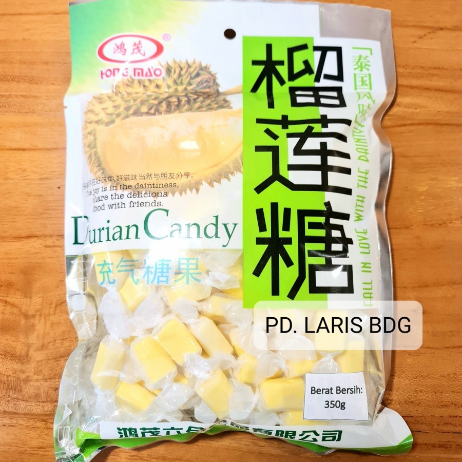 

DURIAN CANDY HONG MAO 350GR (PERMEN DURIAN HONG MAO / PERMEN DUREN / PERMEN LUNAK)