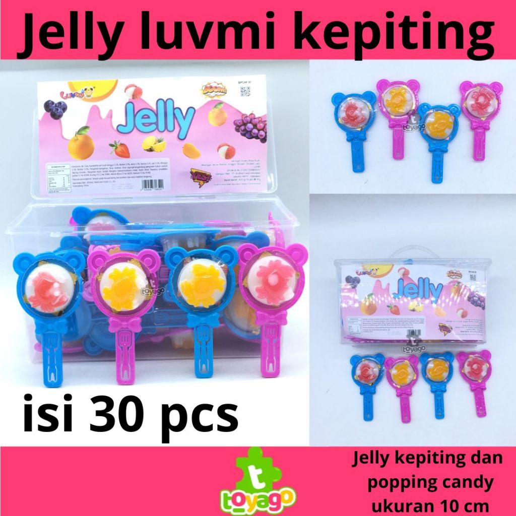 

Jelly Luvmi Kepiting - Jelly Agar Telur Ceplok isi 30 pcs Grosir Murah ( Jelly Luvmi Crab Toyago Toys)