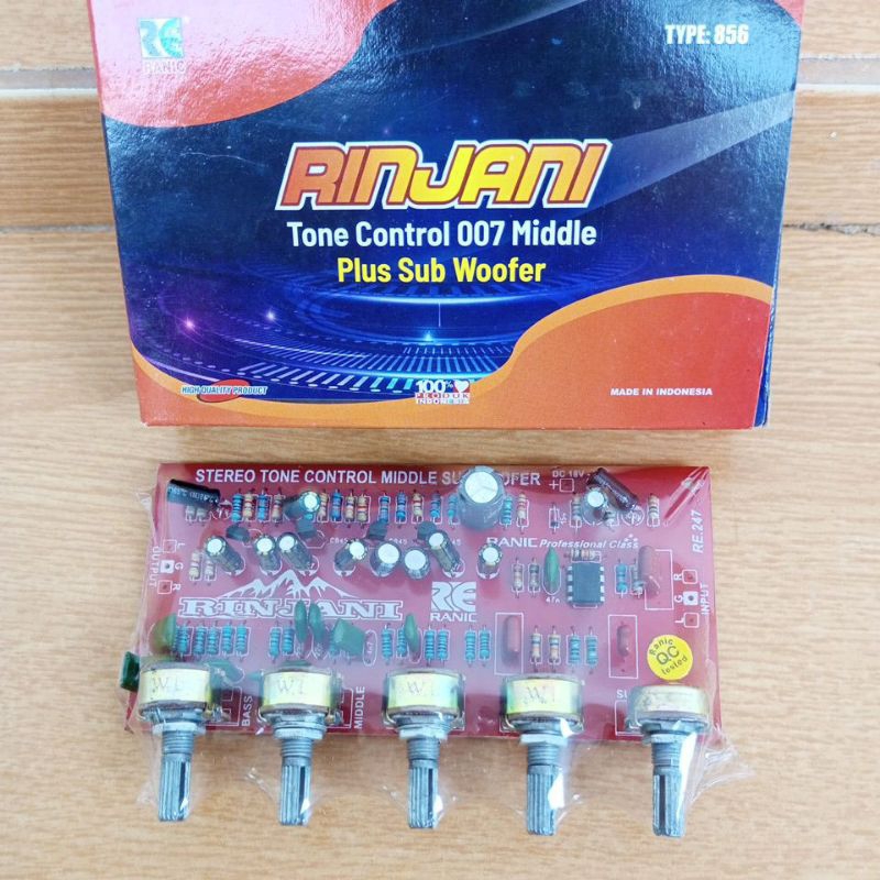 Tone Control Stereo Plus Middle Plus Subwoofer  856