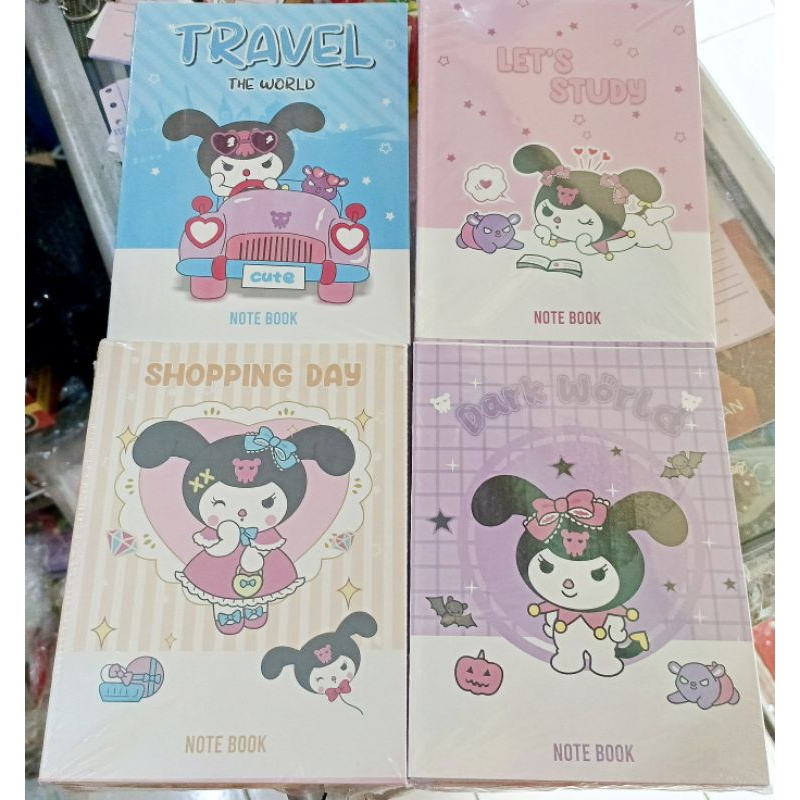 

Buku Tulis X-book gambar kelinci mirip Kuromi