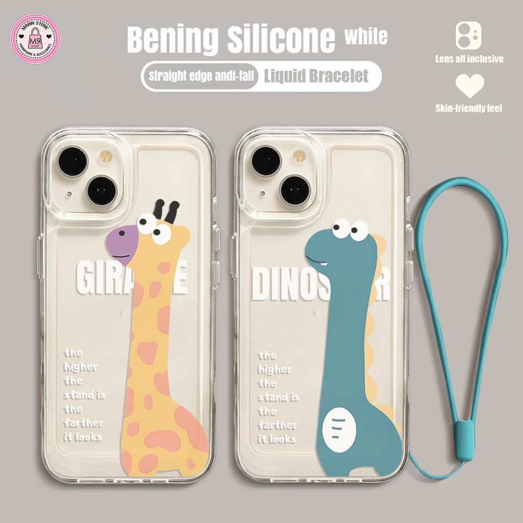 #DN CASE BENING PREMIUM DAN TALI LANYARD MOTIF DINOTPU CASE FOR ITEL S23 ,S23 PLUS,A60S,A60,A70,VISI