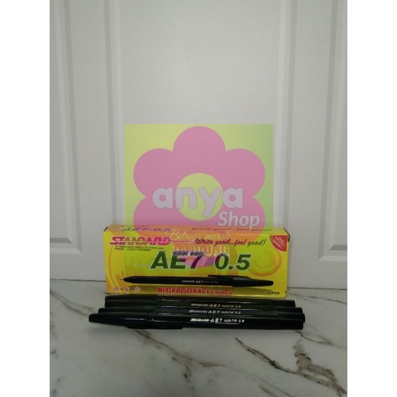 

Bolpen Standard AE7 0.5 1Pak isi 12 Pcs