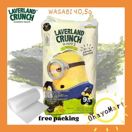 

Manjun Laverland Crunch Wasabi/ Snack Korean Seaweed Wasabi Flavor 40,5g