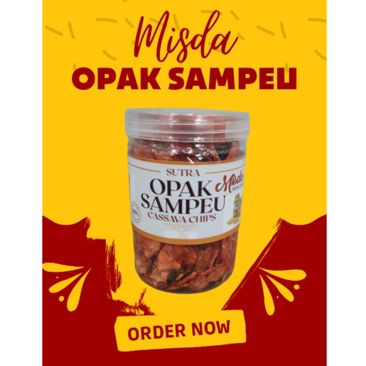 

Opak Sampeu Sutra Cassava Chips Misda Amis Lada