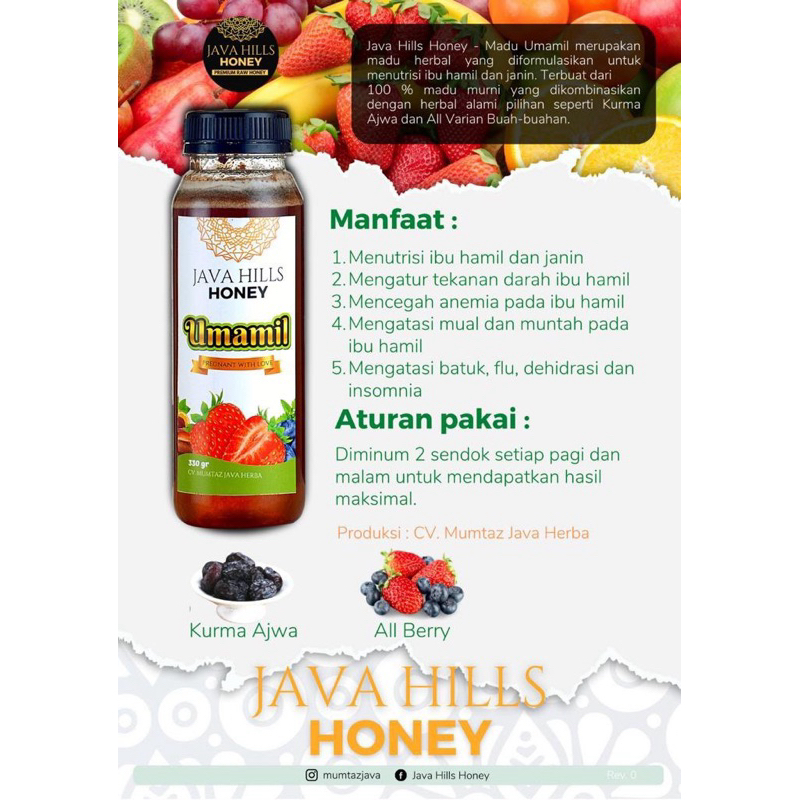 

XMASTER JAVAHILLS JAVA HILLS HONEY MADU UMAMIL NUTRISI IBU HAMIL TUMBUH KEMBANG JANIN LEMAS 320GR