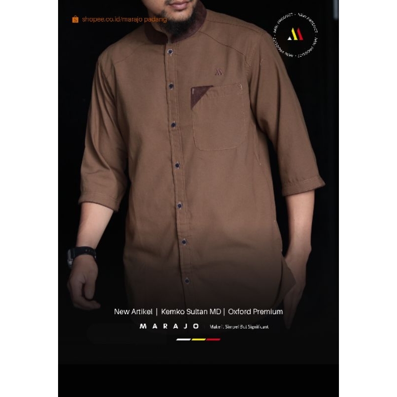 #Kemeja Marajo Sultan#Kemko Sultan Marajo Oxford Premium Lengann ¾