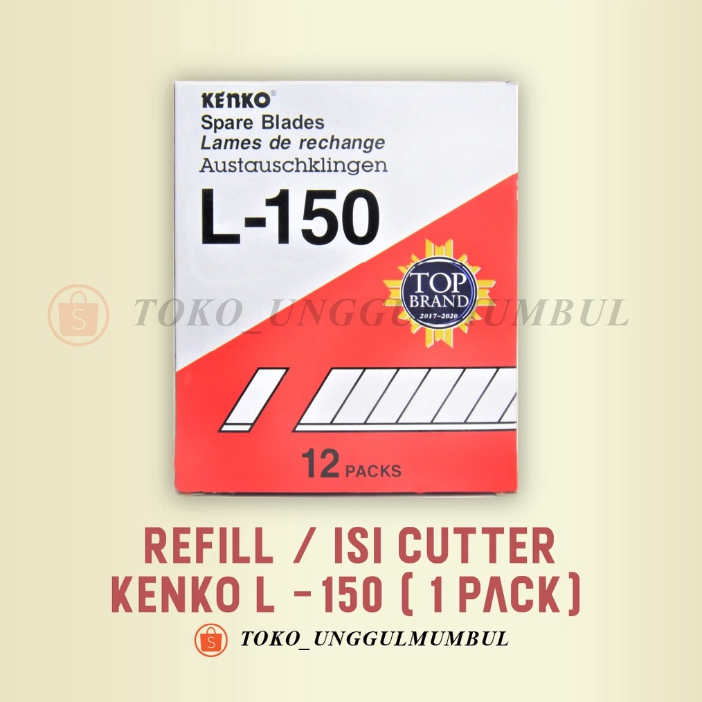 

KODE O2J8 Isi Cutter Kenko Ukuran Besar L15 Isi 12 Tubes