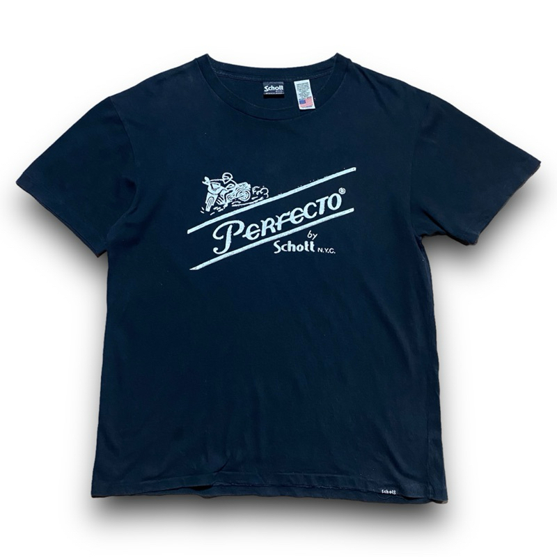 Schott Perfecto Basic Logo Single Stitc All Around Made in USA