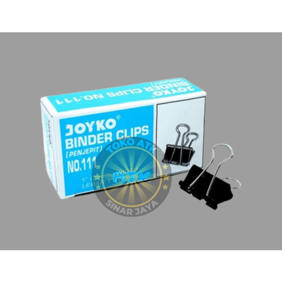 

binder clip no 111 per pack isi 12 pcs