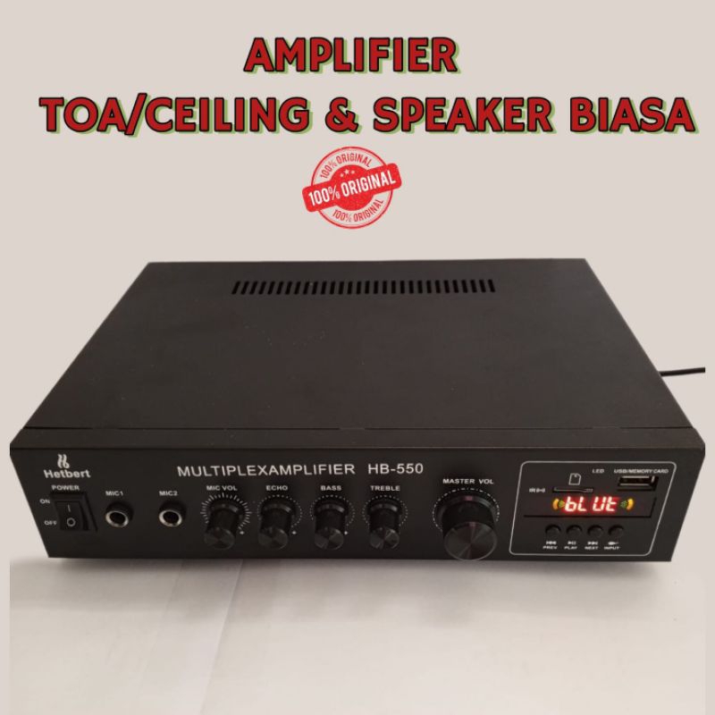 AMPLI TOA 80W - POWER AMPLIFIER TOA/CEILING MUSOLAH MASJID KANTOR