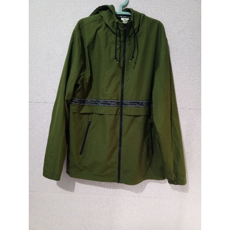 baju jacket parka lengan panjang running joging gym sport outdoor branded size XL second like new