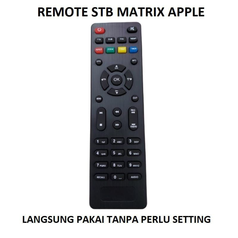Remot STB Matrix / Remot Set Top Box Matrix/ Remote STB Matrix