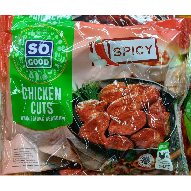 

So Good Chicken Cuts Ayam Potong Berbumbu Spicy 400g - HM