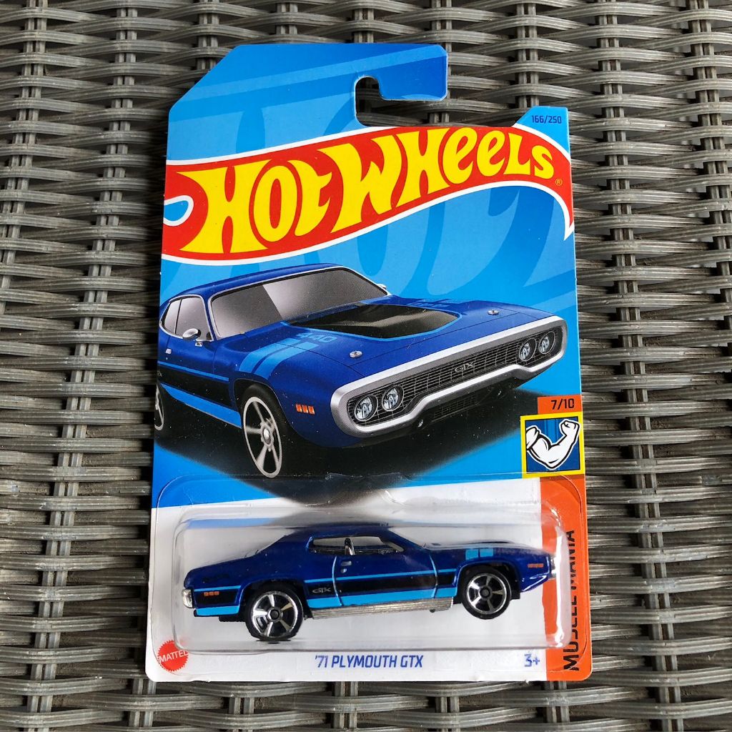 Hot Wheels 71 Plymouth GTX Biru