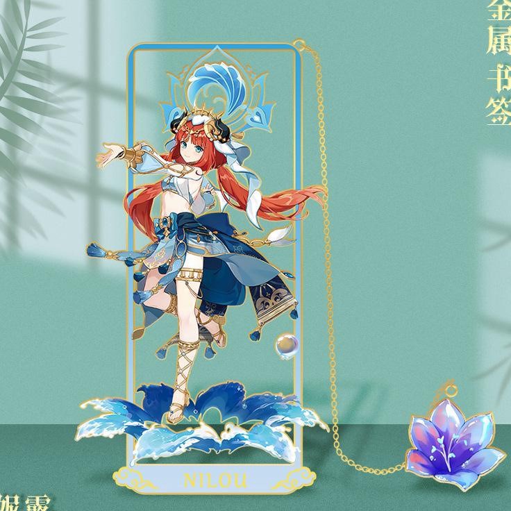 

KF7 Hiasan Gantungan Pembatas Buku Nilou Genshin Impact Hh Quality Metal