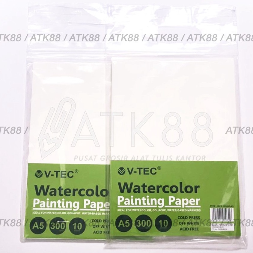 

Promo VTec Watercolor Paper A5 3gsm Cold Press