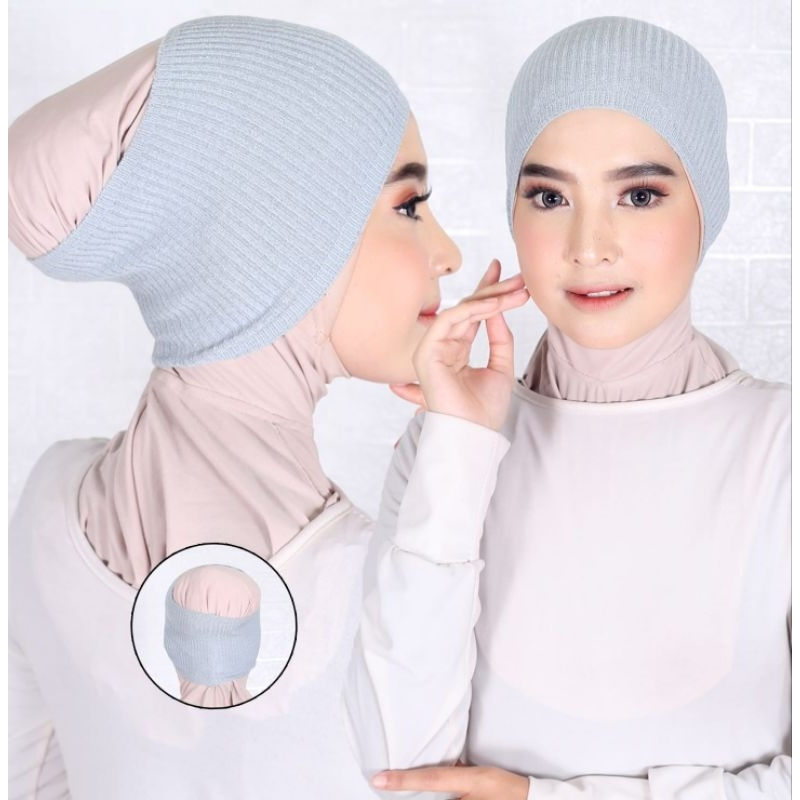 Ciput Rajut Model Sorong / Daleman Hijab Wanita Muslim  / Ciput Rajut Bahan Super Adem Anti Pusing