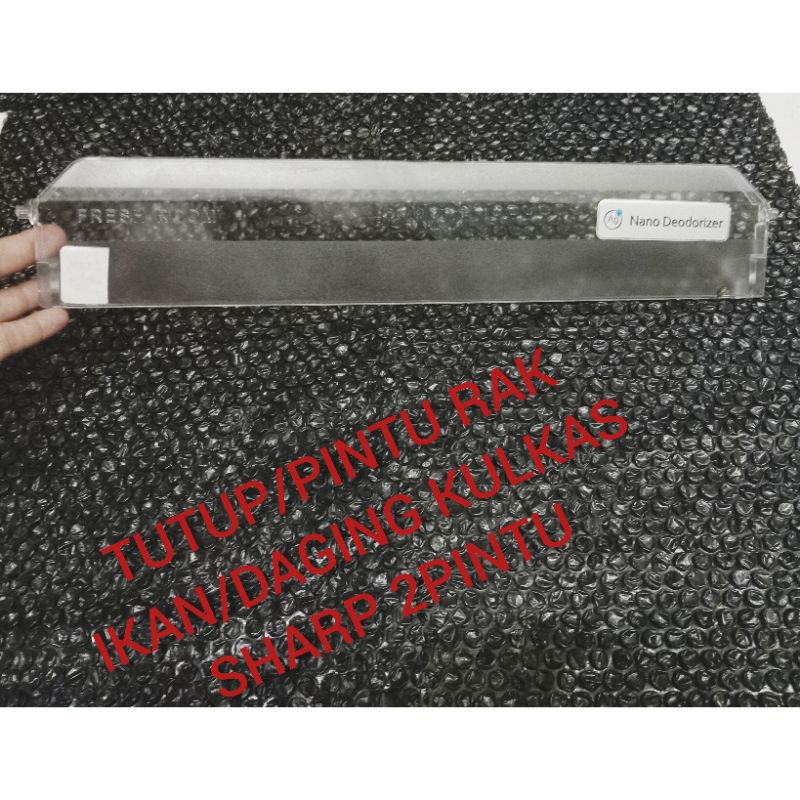 PINTU/TUTUP RAK IKAN/DAGING KULKAS.KULKAS SHARP 2PINTU SECOND ORIGINAL
