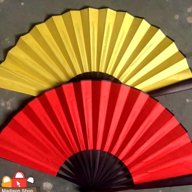 

KI3 Kipas Merah Emas Kipas Menari Imlek Kipas Photo Prop Kado