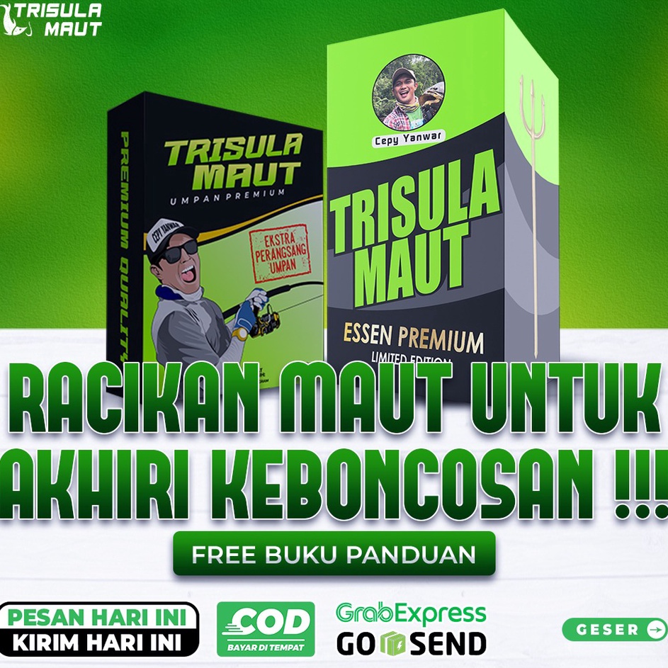 Dijamin Original  Essen Mancing Trisula Maut Pilihan Om Cepy Yanwar Untuk Pancing Ikan Mas Nila Bawa