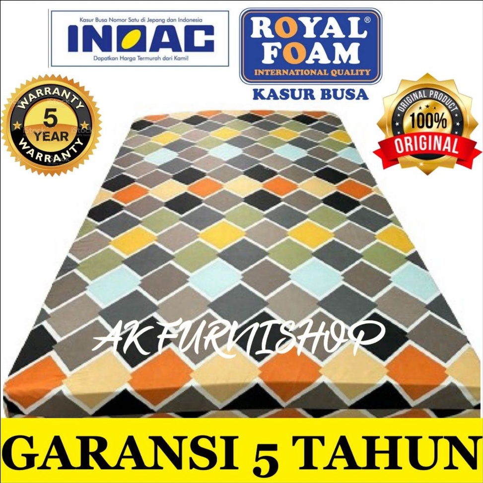 Harga TERMURAAH Kasur Busa INOAC  ROYAL Super Tebal 14 CM GARANSI 5 TAHUN