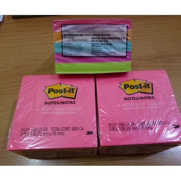 

Mega Sticky Note 654PK Warna 3M PER PAK